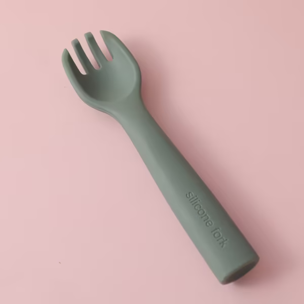 Tenedor de Silicona Antideslizante para Cocina - Verde Oscuro - Imagen 3