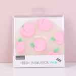 Set de 2 Posavasos Aislantes con Diseño de Frutas - Rosado