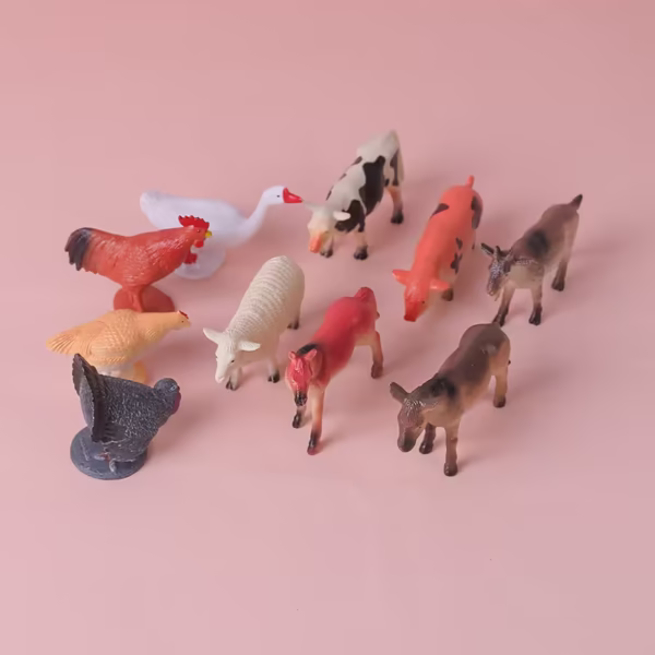 Juego de 10 Animales de Granja en Barril – 1 Litro - Imagen 3