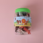 Juego de 10 Animales de Granja en Barril – 1 Litro