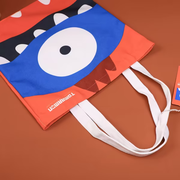 Bolso de Compras Grande TOMARMON Series Big Eye – Azul Oscuro - Imagen 3