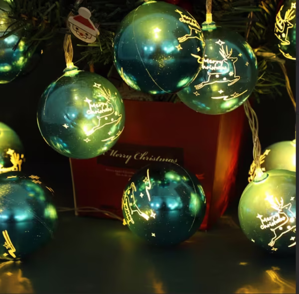 Guirnalda de Luces Navideñas Bola con Reno 2M - Imagen 3