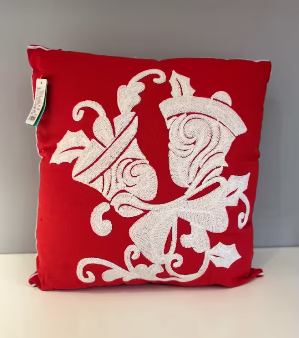 Cojín Navideño con Bordado de Campanas Christmas - Imagen 2