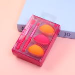 Set de Brochas de Maquillaje + Esponja Puff 5 Piezas - Imagen 3
