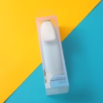 Cepillo Facial de Silicona con Mango Largo – Azul