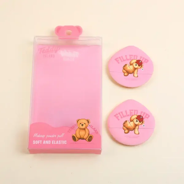 Esponja de Maquillaje Teddy Island Series Rosa - Imagen 2