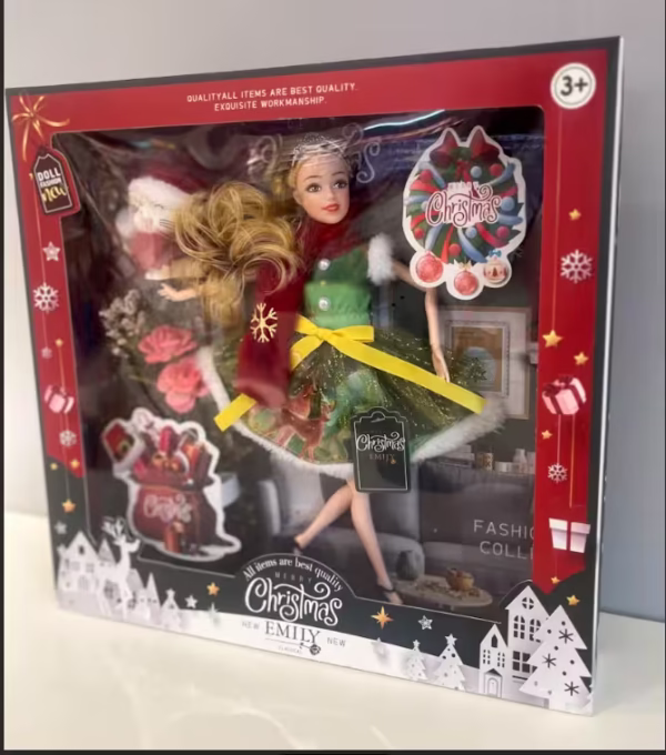 Muñeca Articulada 11.5” Christmas Series con Accesorios Navideños - Imagen 2