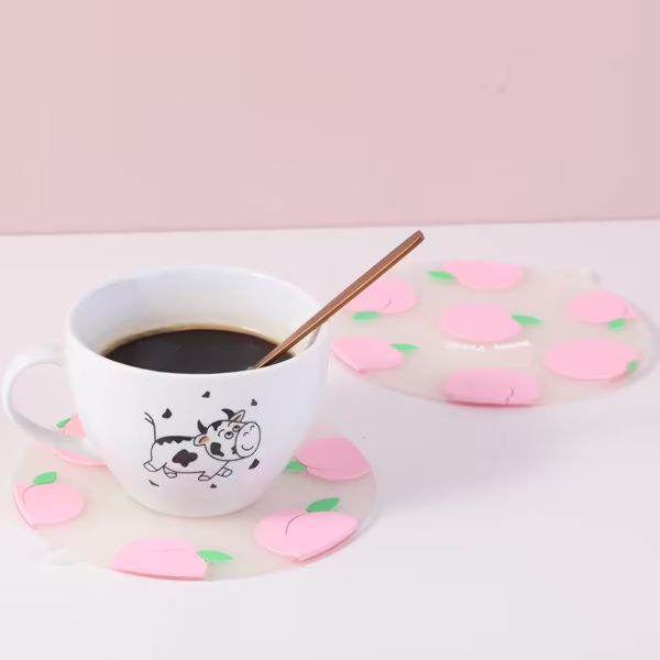 Set de 2 Posavasos Aislantes con Diseño de Frutas - Rosado - Imagen 3