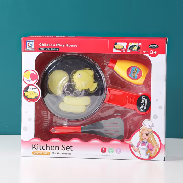 sartén roja niños Sartén Juguete Roja que Cambia de Color con Luz – 818-250 - Imagen 1