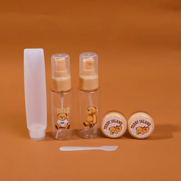 kit de Botellas de Viaje Multipropósito Teddy Island (6 Piezas) - Imagen 2