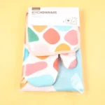Set de Cocina Colorful Pattern Series 3 Piezas (Guante + Tapete + Delantal)