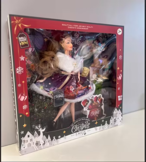 Muñeca Articulada 11.5” Christmas Series con Accesorios Navideños - Imagen 3