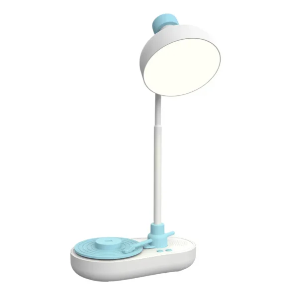 Lámpara Mesa con Reproductor de Vinilo Recargable Azul YOYOSO