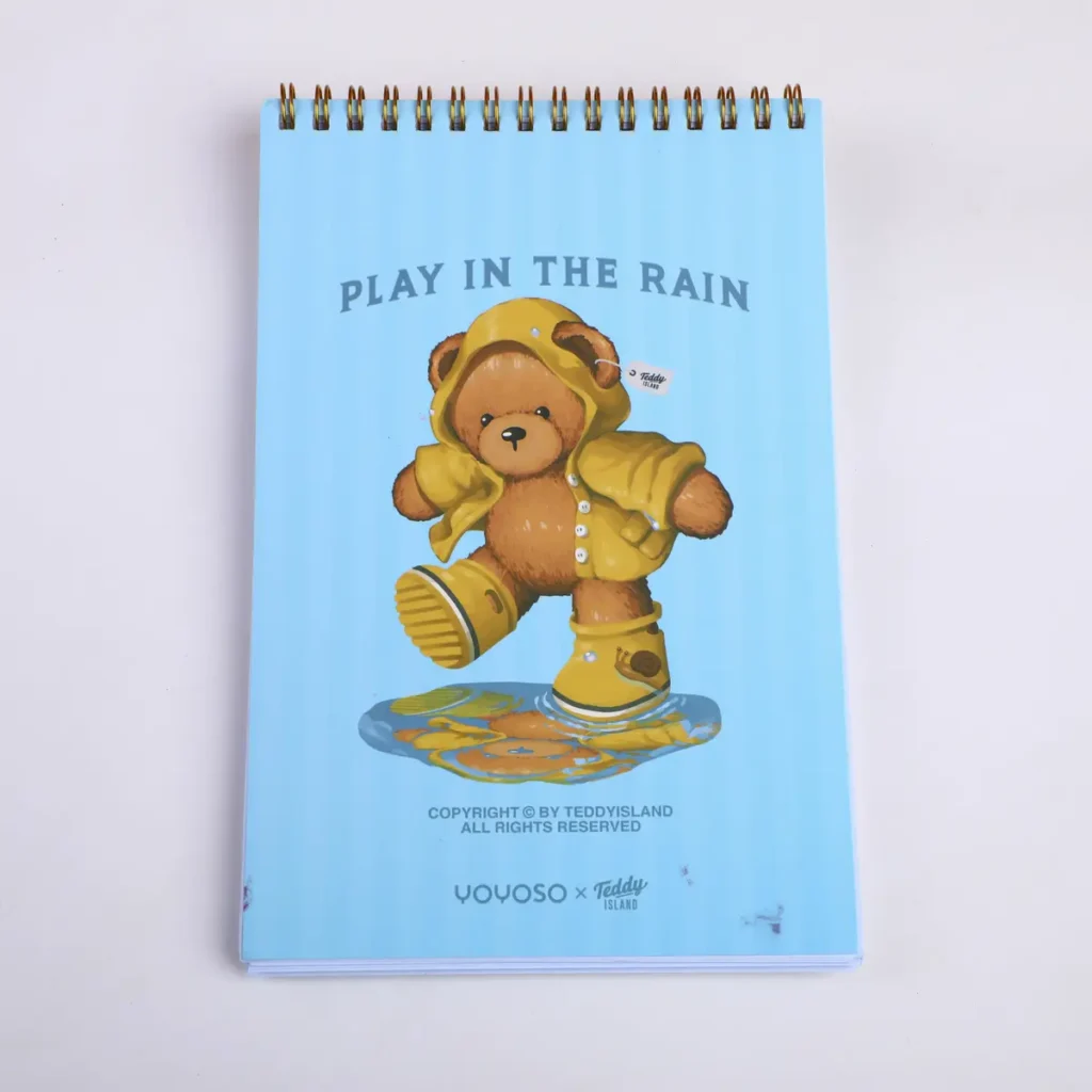 Planificador Semanal B5 con Páginas de Color Teddy Island x YOYOSO