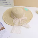 Sombrero de Paja con Ala Ancha Beige YOYOSO