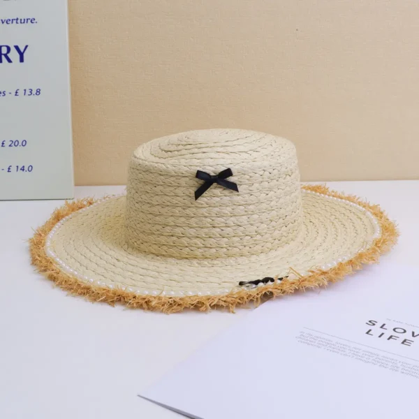 Sombrero de Paja para Adultos con Ribete de Lazo YOYOSO