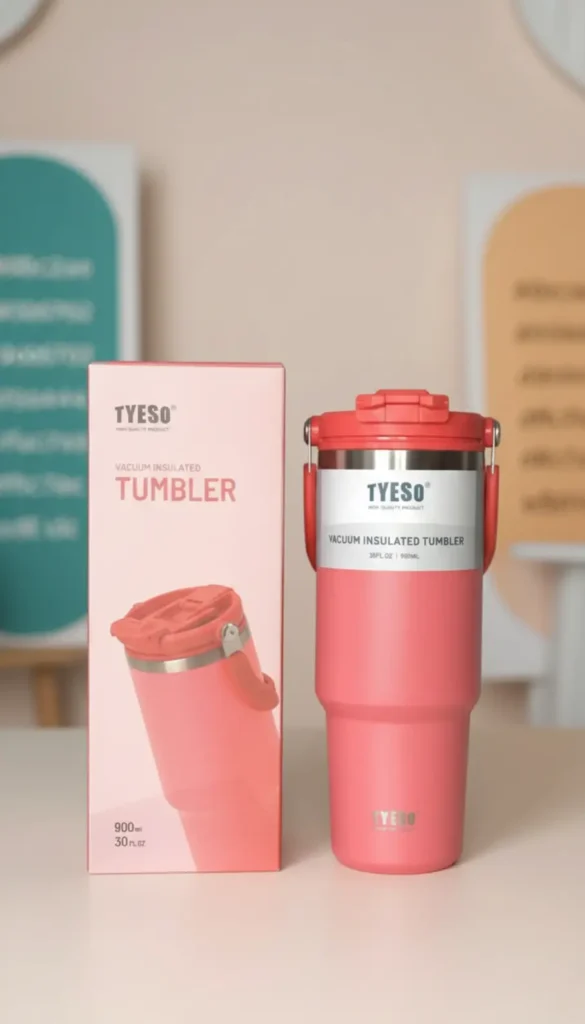 Termo TYESO 900ml color rosa oscuro YOYOSO