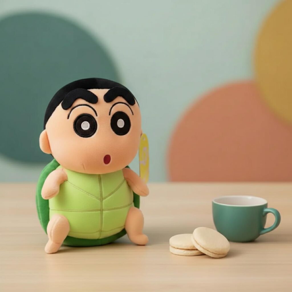 Peluche Shin Chan Crayon Tortuga kawaii Ecuador