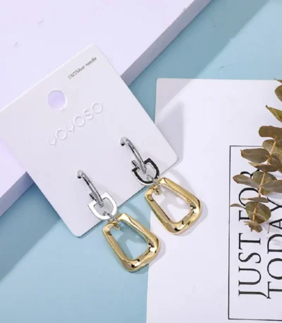 Aretes Dorados Sutiles y Elegantes para Mujer YOYOSO