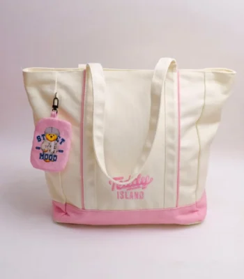 Bolso Tote Rosa Teddy Island x YOYOSO