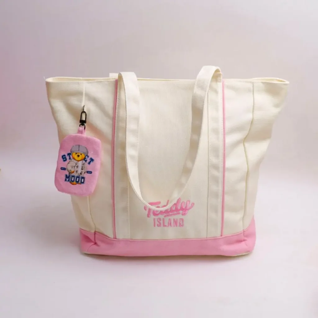 Bolso Tote Rosa Teddy Island x YOYOSO