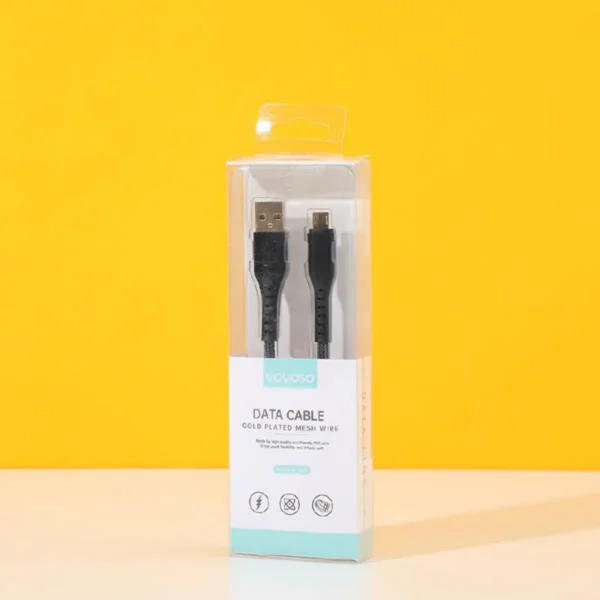 Cable de Datos Android de Malla Dorada YOYOSO