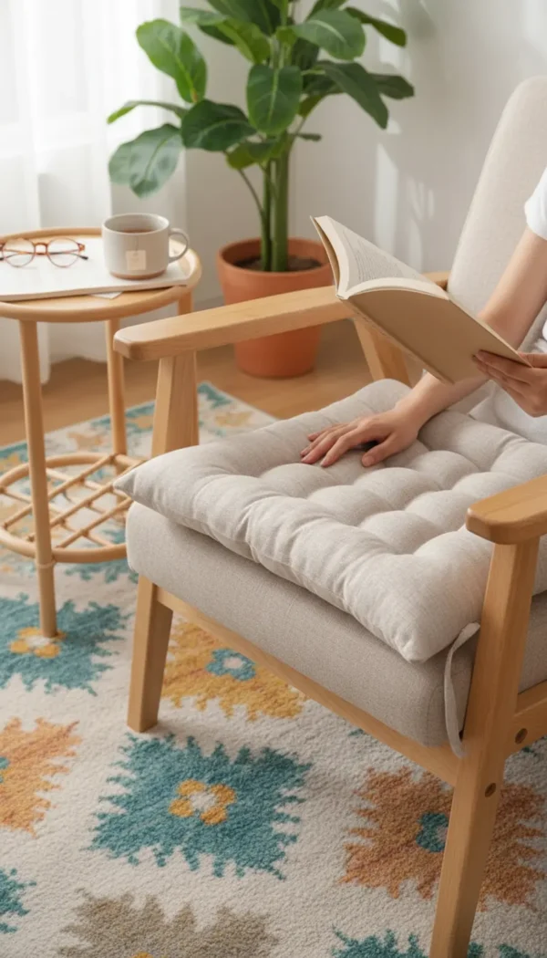 Cojín de Asiento Color Sólido Beige YOYOSO