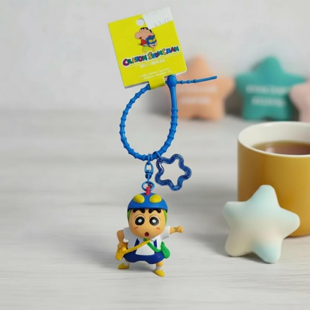 Llavero Niño Shin Chan, accesorio kawaii en Ecuador