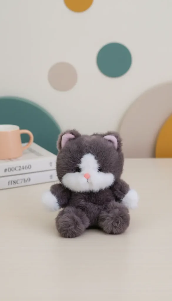 Peluche Gato Gris Sentado 20CM YOYOSO