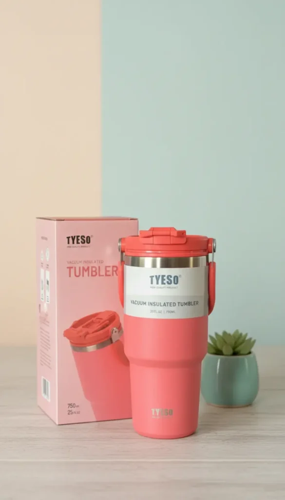 Termo TYESO 750ml color rosa oscuro YOYOSO
