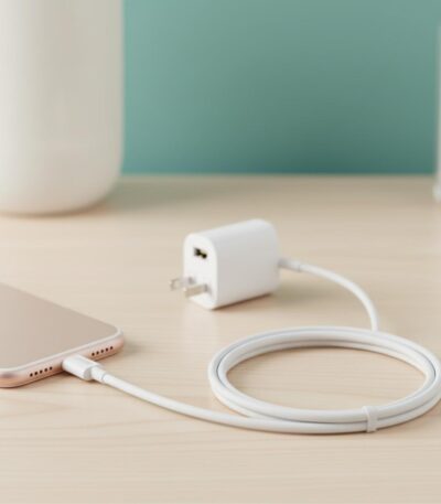 CABLE USB MINA A 2.1A Blanco en Ecuador