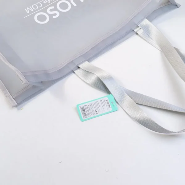 Bolsa de Compras Grande de Malla Gris - Imagen 2