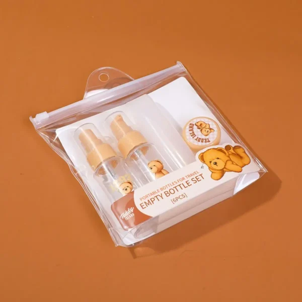 Set de Botellas de Viaje Multiusos 6pcs Teddy Island x - Imagen 2