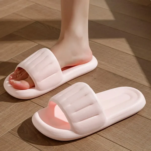 Pantuflas Antideslizantes Verticales para Mujer Talla 38-39 Rosa YOYOSO - Imagen 2
