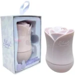 Molde facial de hielo Blush Beauty en forma de rosa color lavanda